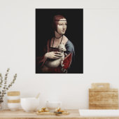 レオナルド・ダ・ヴィンチ – エルミンの女性 ポスター (キッチン)