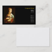 レオナルド・ダ・ヴィンチ、エルミン夫人 名刺 (正面/裏面)