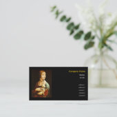 レオナルド・ダ・ヴィンチ、エルミン夫人 名刺 (スタンド正面)