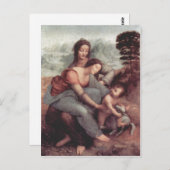 レオナルド・ダ・ヴィンチ・ヒル。Anna Selbdritt, Szene: Hl.A ポストカード (正面/裏面)