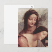 レオナルド・ダ・ヴィンチ・ヒル。Anna selbdritt, Szene: Hl.A ポストカード (正面/裏面)