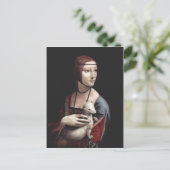 レオナルド・ダ・ヴィンチ・ポルター？t einer Dame mit Hermelin ポストカード (スタンド正面)