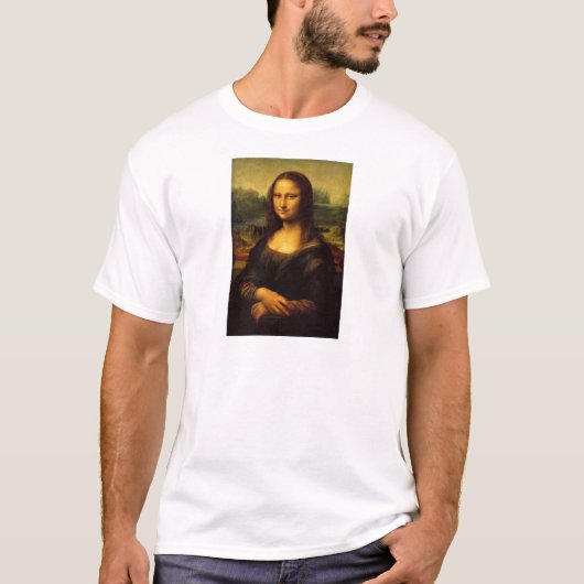 レオナルド・ダ・ヴィンチ、モナリザ Tシャツ (正面)