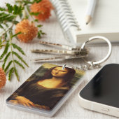 レオナルド・ダ・ヴィンチ-モナ・リザのLa Gioconda 1503年 キーホルダー (正面右)