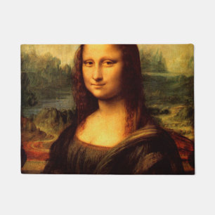 レオナルド・ダ・ヴィンチ-モナ・リザのLa Gioconda 1503年 ドアマット