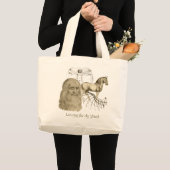 レオナルド・ダ・ヴィンチ ラージトートバッグ (正面(商品))