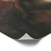 レオナルド・ダ・ヴィンチ・レディとエルミン絵画の芸術 ポスター (角)