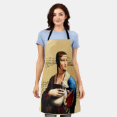 レオナルド・ダ・ヴィンチ・レディとエルミン エプロン (着用した状態)