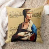 レオナルド・ダ・ヴィンチ・レディとエルミン クッション (ブランケット)