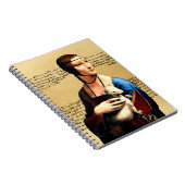 レオナルド・ダ・ヴィンチ・レディとエルミン ノートブック (右側)