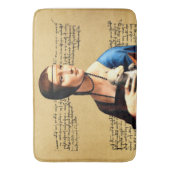 レオナルド・ダ・ヴィンチ・レディとエルミン バスマット (正面縦)