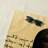 レオナルド・ダ・ヴィンチ・レディとエルミン ビーチタオル (インサイチュ)