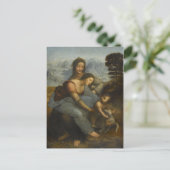 レオナルド・ダ・ヴィンチ – ヴァージンと聖人との子供 ポストカード (スタンド正面)