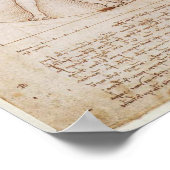 レオナルド・ダ・ヴィンチ・ヴィトゥルーヴィアン・マン・ポスター ポスター (角)