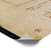 レオナルド・ダ・ヴィンチ、ヴィトルヴィアン・マン、ルネッサンス ポスター (角)