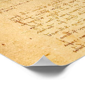 レオナルド・ダ・ヴィンチ、ヴィトルヴィアン・マン、黄金比 ポスター (角)