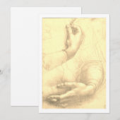 レオナルド・ダ・ヴィンチ、女性の手勉強 シーズンカード (正面/裏面)