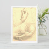 レオナルド・ダ・ヴィンチ、女性の手勉強 シーズンカード (スタンド正面)