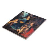 レオナルド・ダ・ヴィンチ – 岩のヴァージン タイル (側面)