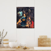 レオナルド・ダ・ヴィンチ – 岩のヴァージン、 ポスター (キッチン)