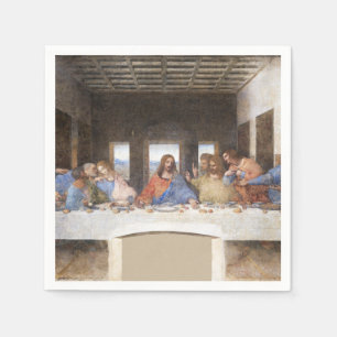 レオナルド・ダ・ヴィンチ 最後の晩餐 ファインアート スタンダードカクテルナプキン