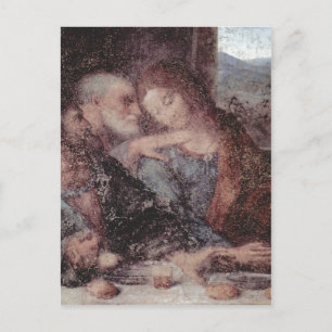 レオナルド・ダ・ヴィンチ 『最後の晩餐』、詳細 1495-1497 ポストカード
