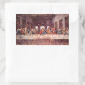 レオナルド・ダ・ヴィンチ – 最後の晩餐 長方形シール (バッグ)