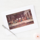 レオナルド・ダ・ヴィンチ – 最後の晩餐 長方形シール (封筒)