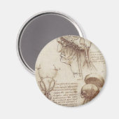 レオナルド・ダ・ヴィンチ – 脳生理学 マグネット (正面/裏面)