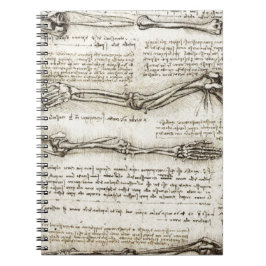 レオナルド・ダ・ヴィンチ-腕のアートワークの勉強 ノートブック