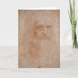 レオナルド・ダ・ヴィンチ、自画像と推定 カード