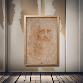 レオナルド・ダ・ヴィンチ、自画像と推定 フォトプリント