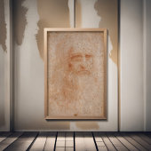 レオナルド・ダ・ヴィンチ、自画像と推定 ポスター