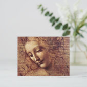 レオナルド・ダ・ヴィンチ – 若い女性の頭取 ポストカード (スタンド正面)