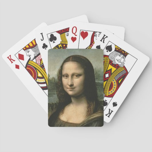 レオナルド・ダ・ヴィンチ | Mona Lisa, c.1503-6 トランプ (裏面)