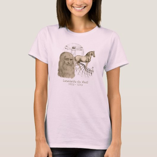 レオナルド・ダ・ヴィンチ Tシャツ (正面)