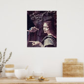 レオナルド・ディ・サー・ピエロ・ダ・ヴィンチの天使「ウリエル」 ポスター (キッチン)