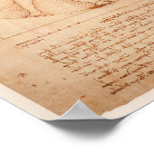 レオナルド・デ・ヴィンチスケッチポスター ポスター (角)