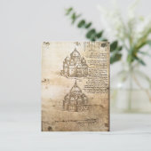 レオナルド・ヴィンチ – 中心計画建物の勉強 ポストカード (スタンド正面)