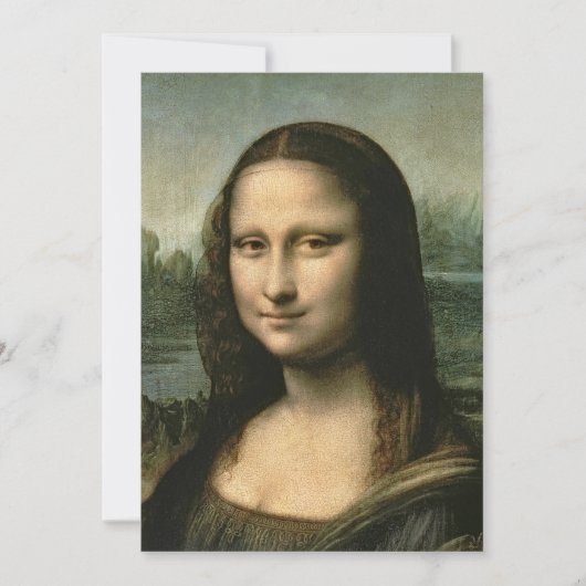 レオナルド・ヴィンチ | Mona Lisa, c.1503-6 サンキューカード (正面)