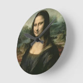 レオナルド・ヴィンチ | Mona Lisa, c.1503-6 ラウンド壁時計 (傾斜)