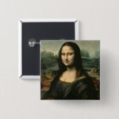 レオナルド・ヴィンチ | Mona Lisa, c.1503-6 缶バッジ (正面&裏面)