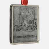 レオナルドda著フレスコ画の後の最後の晩餐、 メタルオーナメント (右)