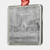 レオナルドda著フレスコ画の後の最後の晩餐、 メタルオーナメント (左)