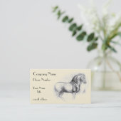 レオナルドda Vinci馬 名刺 (スタンド正面)