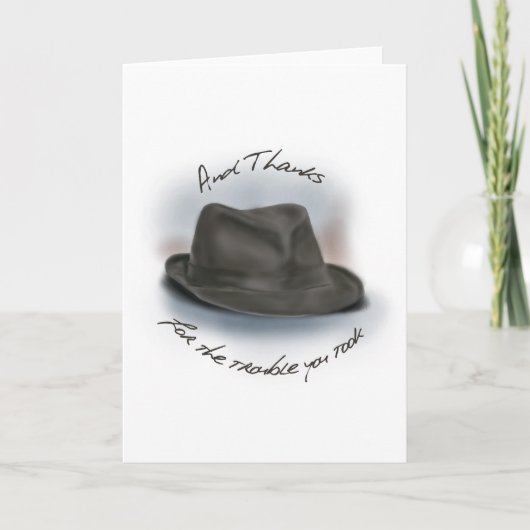 レオナード1の帽子 サンキューカード (正面)