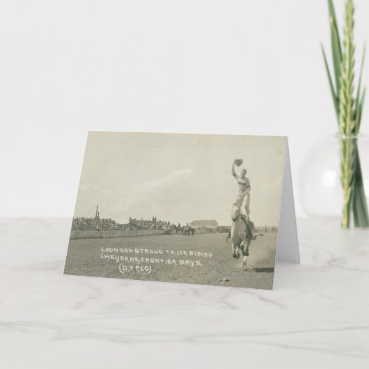 レオナード・ストラウドのトリック・ライディング。 カード (正面)