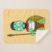 レオニダスの服を着たティラノサウルスレックス。 シェルパブランケット (正面(横))