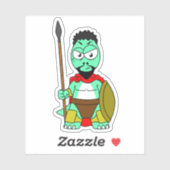 レオニダスの服を着たティラノサウルスレックス。 シール (シート)