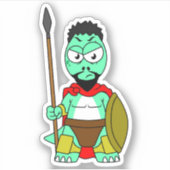 レオニダスの服を着たティラノサウルスレックス。 シール (正面)